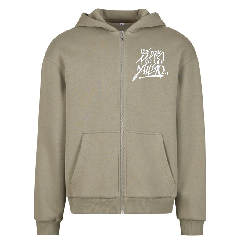 StyleIstAlles - FLUFFY ZIP HOODY STICK LOGO